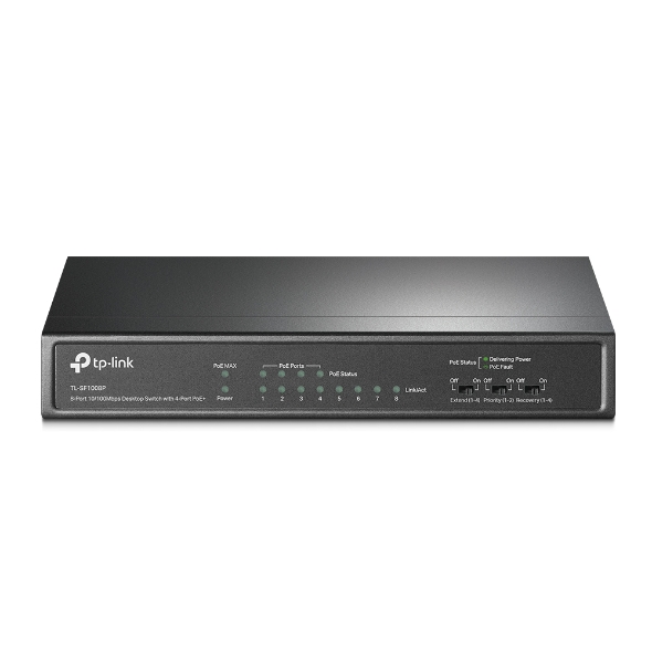 1_normal_1610591217467j (1) TP-LINK TL-SF1008P 8 PORT 10/100MBPS DESKTOP SWITCH WITH 4 PORT POE+ - Image 2