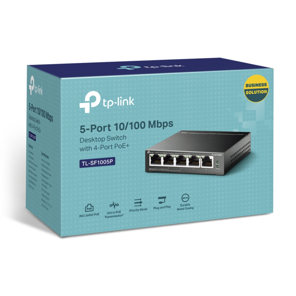 8_large_1587093938157m (1) TP-LINK TL-SF1005P 5 PORT 10/100MBPS DESKTOP SWITCH WITH 4 PORT POE+ - Image 2