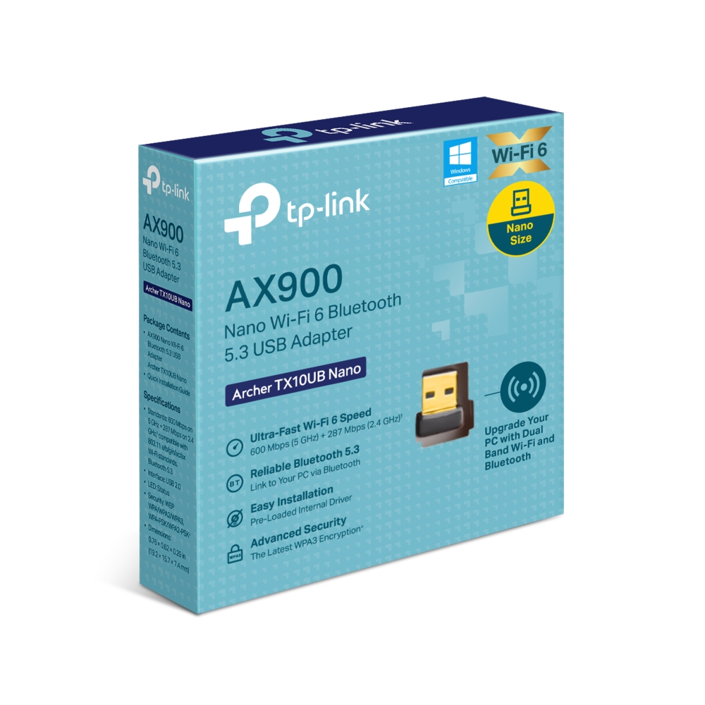 Archer_TX10UB_Nano_US_1.0_overview_11_large_20240724021403c TP-LINK ARCHER TX10UB NANO ADAPTER USB AX900 NANP WI-FI 6 BLUETOOTH - Image 2