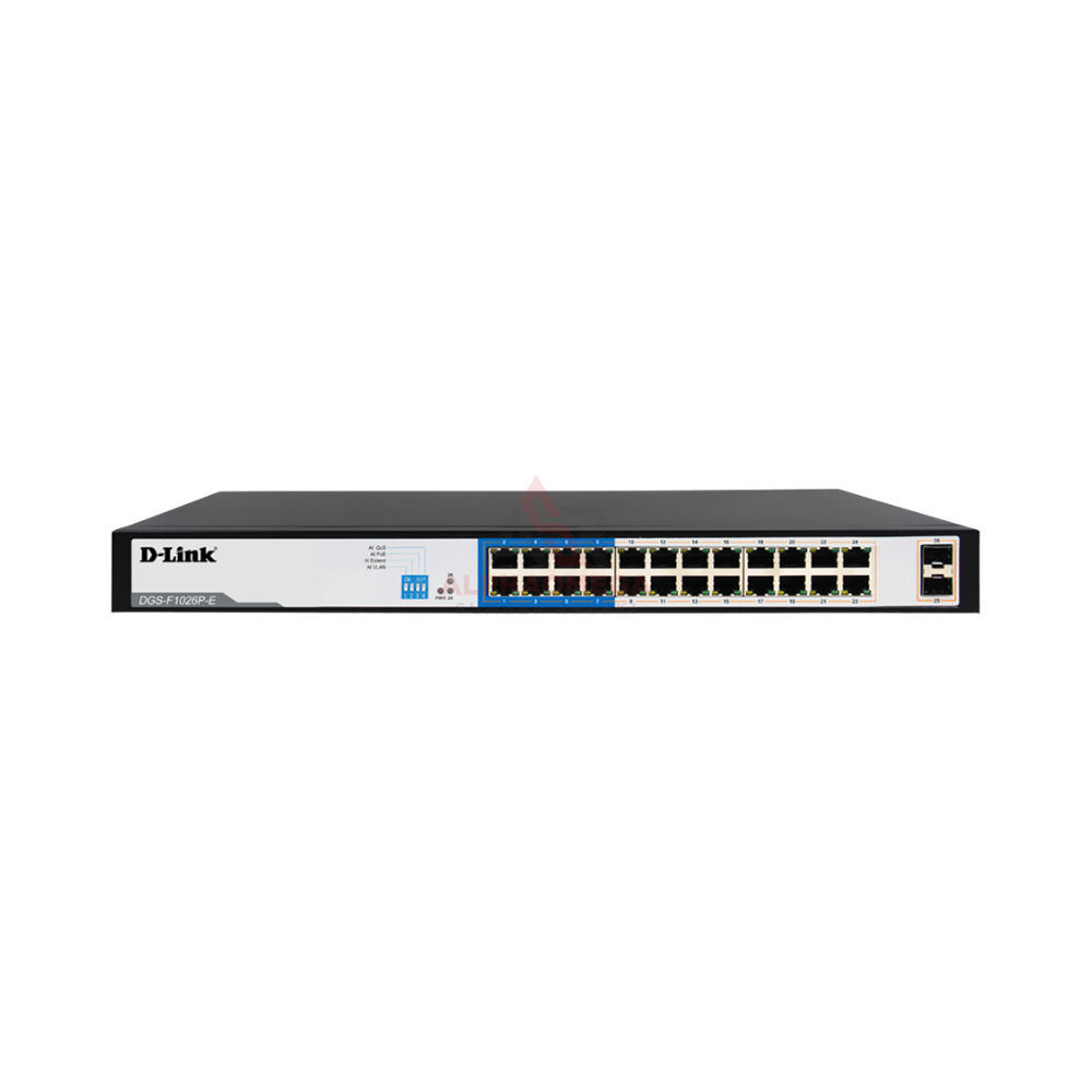 D-LINK DGS-F1026P-E 24-PORT 1000 MBPS GIGABIT SWITCH POE WITH 2 SFP PORTS