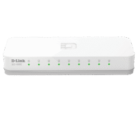 DES1008CFront D-LINK DES-1008C 8-PORT 10/100 MBPS UNMANAGED SWITCH HUB