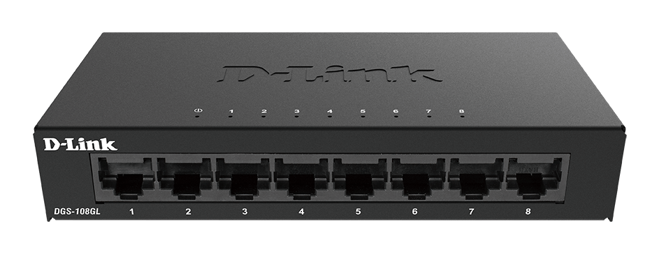 D-LINK DGS-108GL SWITCH HUB GIGABIT 8 PORT 10/100/1000MBPS