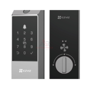 EZVIZ DL04 Pro Smart Door Lock Fingerprint WiFi, Smart Deadbolt Lock dengan Remote Unlock App, Kartu RFID & Password