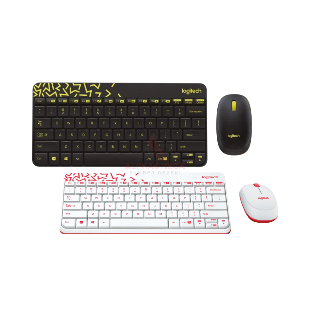 LOGITECH MK240 Wireless Keyboard and Mouse Combo USB 2.4GHz Compact Keyboard Mouse untuk PC Laptop