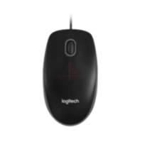 Logitech B100 Optical USB Mouse Kabel Ergonomis Presisi Mouse Komputer untuk Kerja Harian