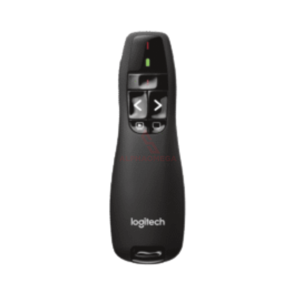 Logitech R400 Wireless Presenter Laser Pointer Presentation Remote Control USB Receiver