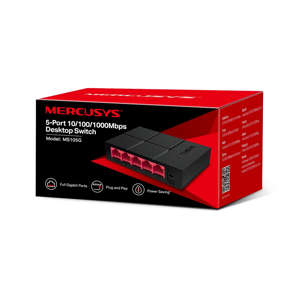 MS105G_EU_2.0_04_large20210806095930 MERCUSYS MS105G SWITCH HUB 5-PORT 10/100/1000 MBPS - Image 2
