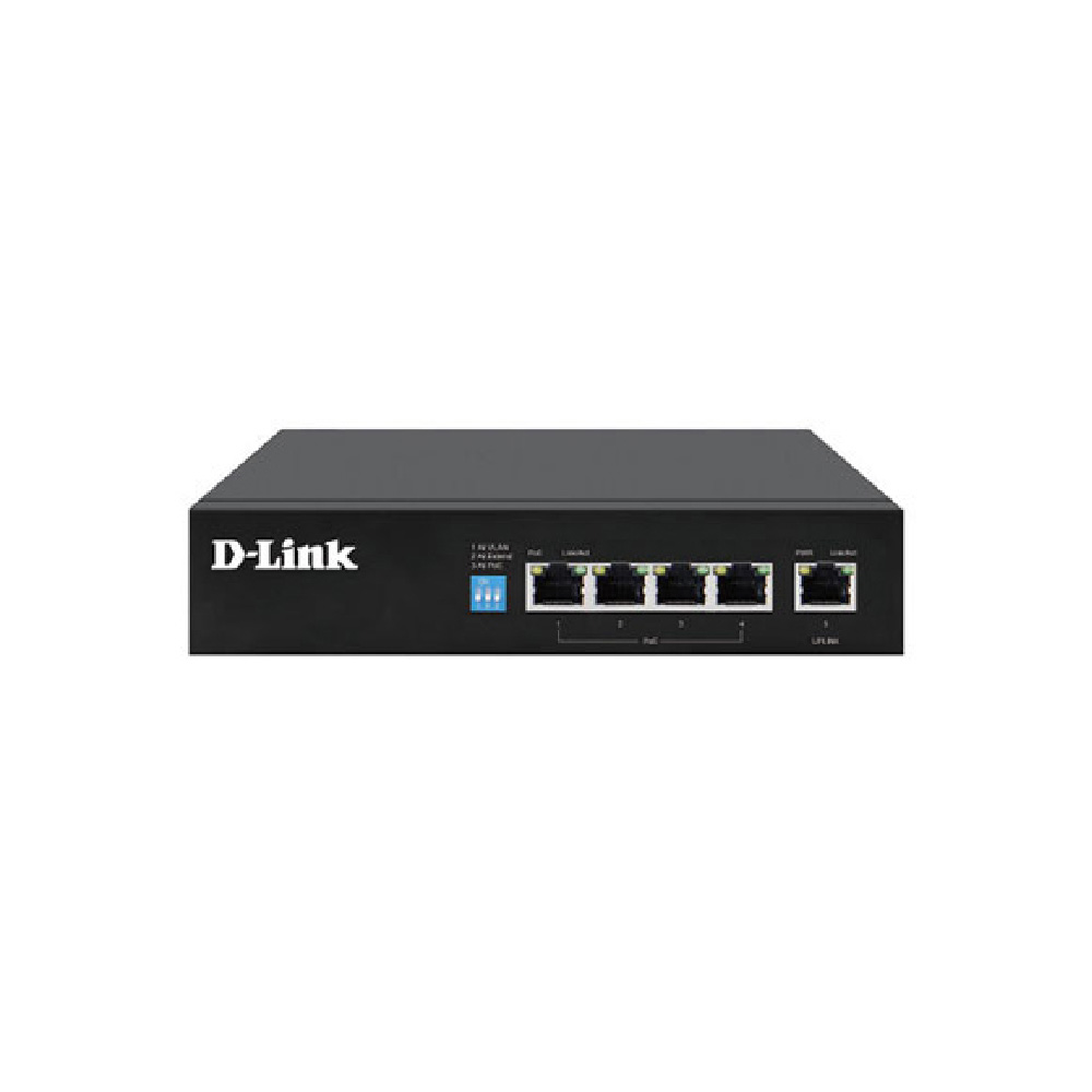 D-LINK DGS-F1005P-E 250M 5-PORT GIGABIT SWITCH POE WITH 1 UPLINK PORTS