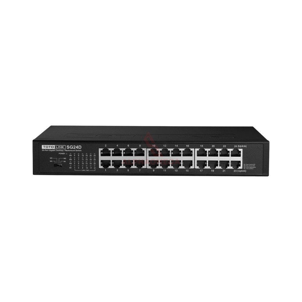 TOTOLINK SG24D 24 Port Gigabit Switch 10/100/1000Mbps Desktop Rackmount BARANG ORI GARANSI RESMI