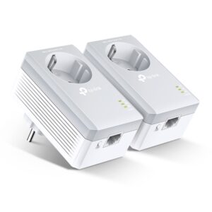 TP-LINK TL-PA4010P KIT AV600 Passthrough Powerline Starter KIT Original