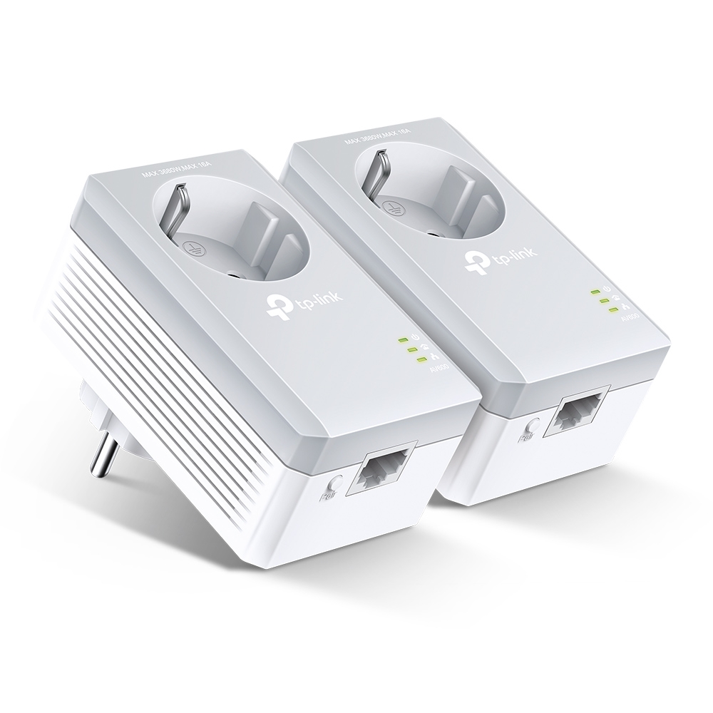 TP-LINK TL-PA4010P KIT AV600 Passthrough Powerline Starter KIT Original