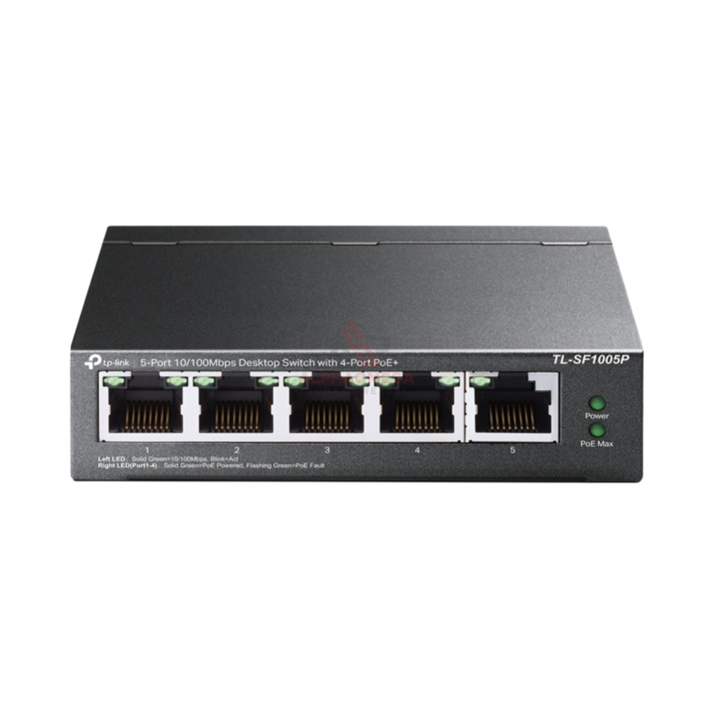 TP-Link TL-SF1005P 5-Port Switch Hub LAN Fast Ethernet dengan 4-Port PoE+ 67W