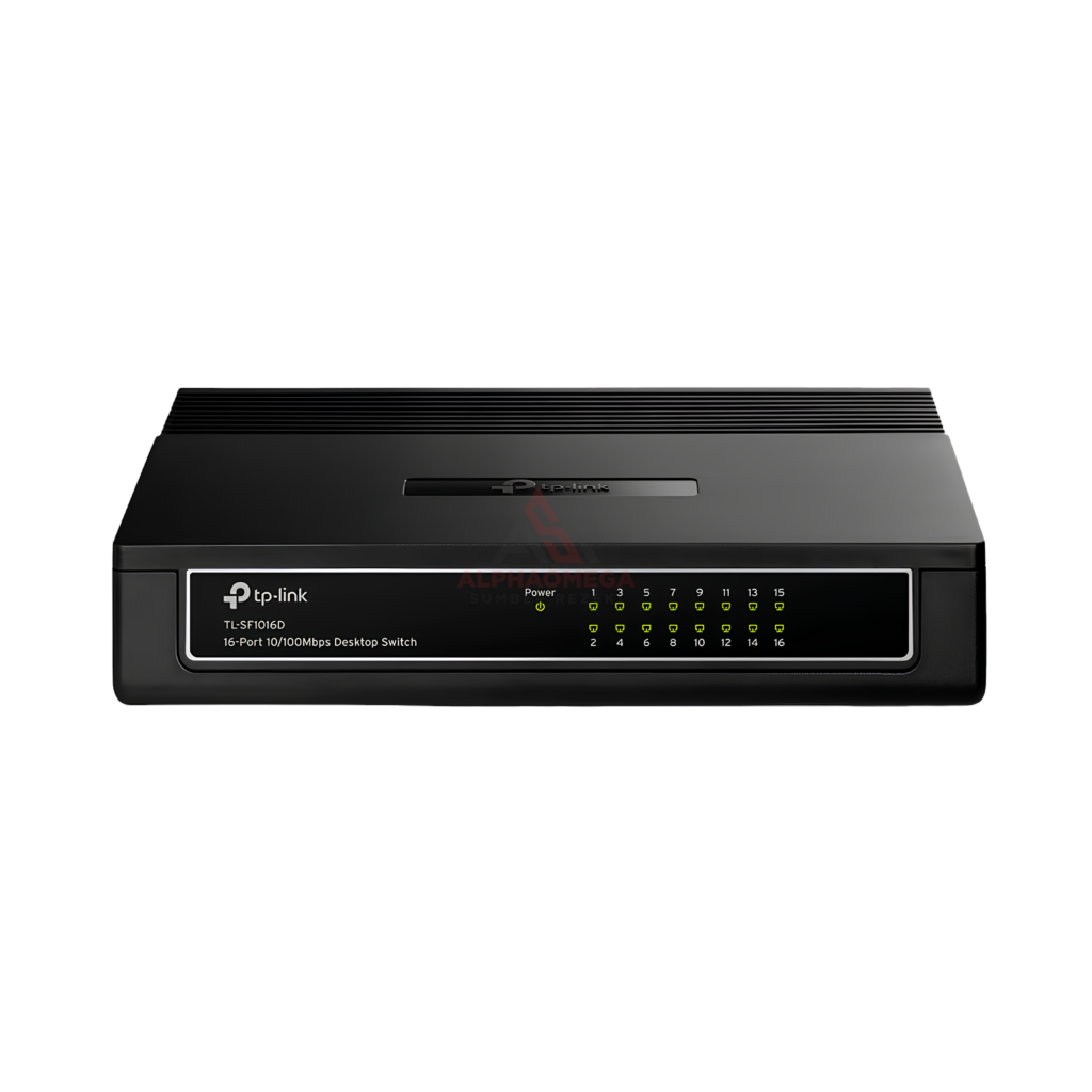 TP-Link TL-SF1016D 16-Port 10/100Mbps Desktop Switch Hub LAN Fast Ethernet