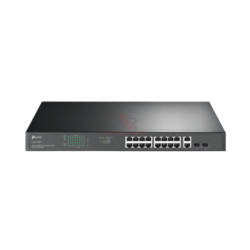 TP-Link TL-SG1218MP 18 Port Gigabit Unmanaged Rackmount Switch 16 Port PoE+ 250W