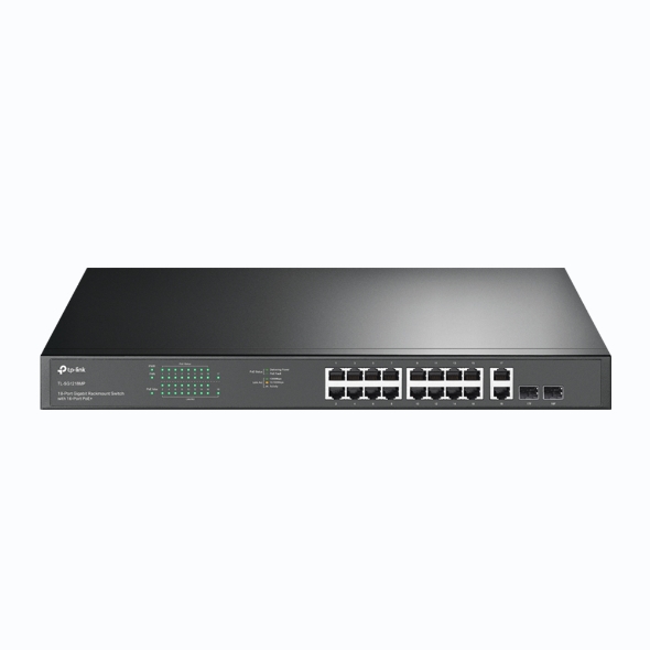 TP-LINK TL-SG1218MP 18-PORT GIGABIT RACKMOUNT SWITCH WITH 16 PoE+