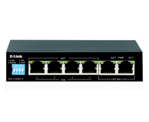 D-LINK DES-F1006P-E 250M 6-PORT 10/100 SWITCH WITH 4 POE PORTS