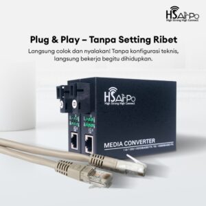 HSAIRPO CM1000 1 FO 1 LAN MEDIA CONVERTER  FIBER OPTIK GIGABIT 1FO 1LAN