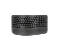 Keyboard Logitech Wave Keys Ergonomic Wireless Bluetooth with Palm Rest