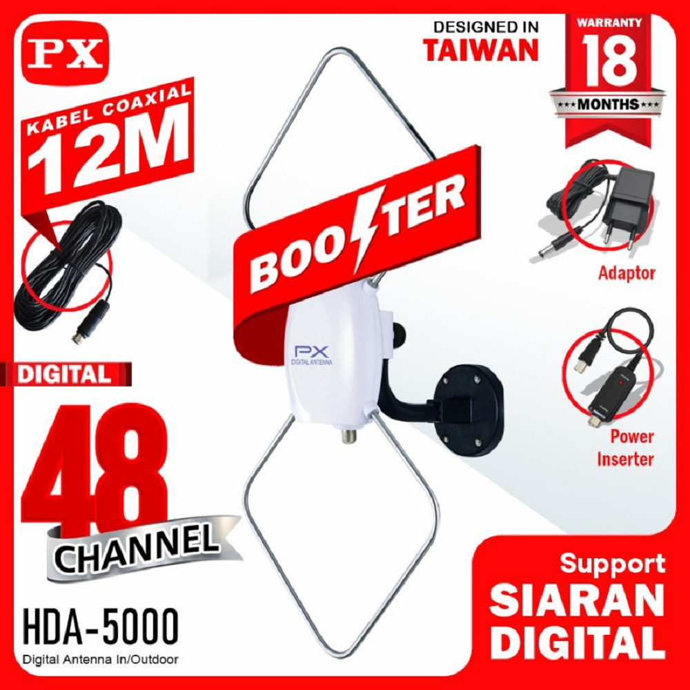 PX Digital TV Indoor / Outdoor Antenna HDA-5600 | Antena TV Digital