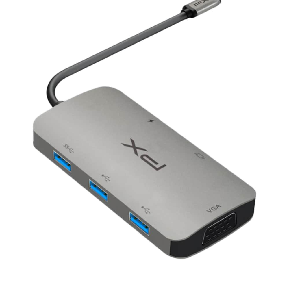 Converter PX Type-C to 6 in 1 PX UCH60 | USB-C Hub Multifungsi