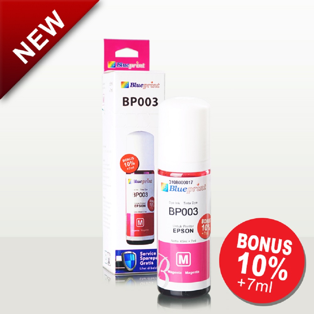 Tinta Epson Blueprint 003 Refill 72 ml Magenta | Tinta Printer Epson
