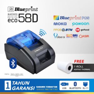 Printer Thermal Kasir Blueprint Bluetooth ECO Series ECO-58D | Printer Kasir 58mm