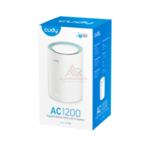 Cudy M1300 Mesh WiFi AC1200 Router Gigabit Port Dual Band Whole Home Mesh System 1 Pack