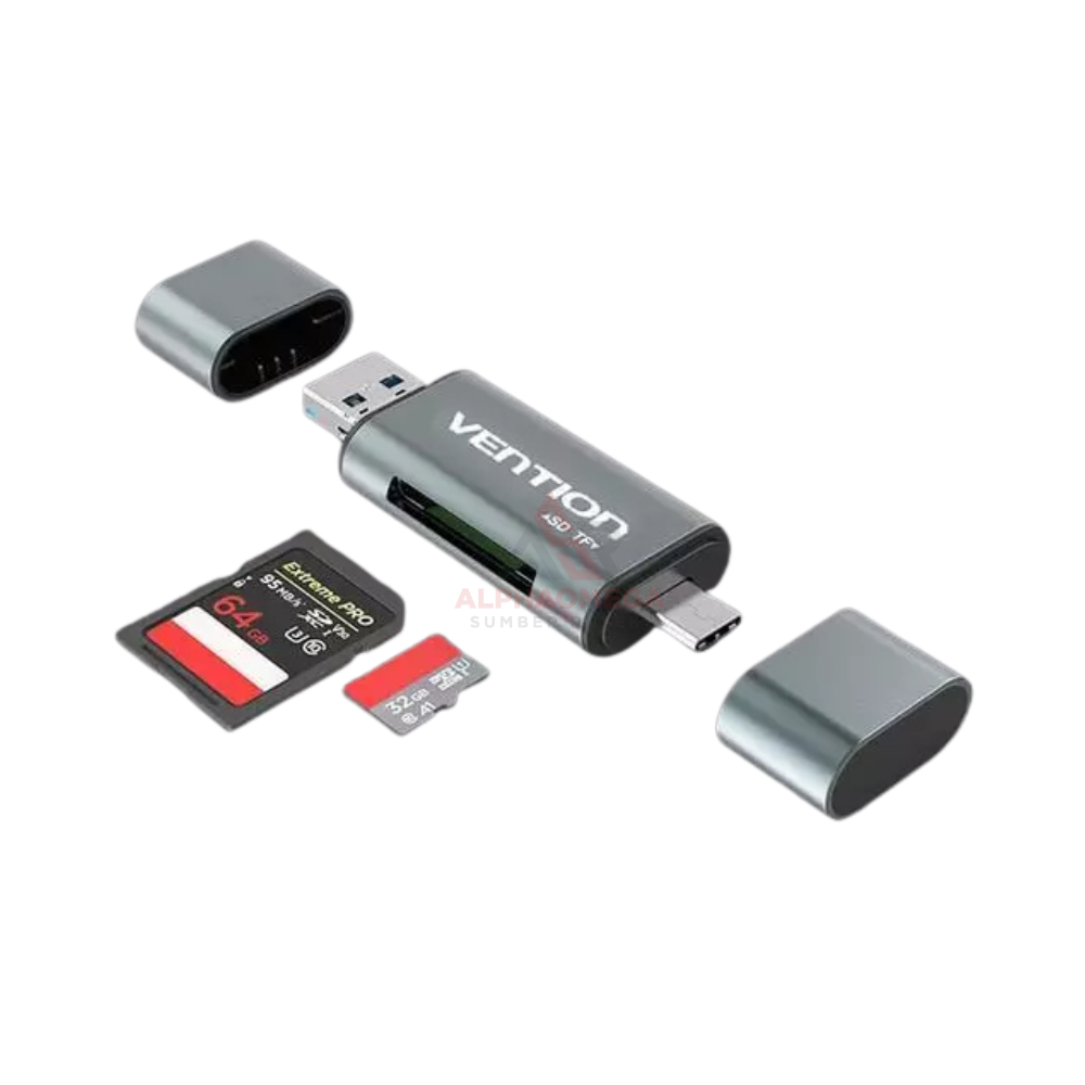VENTION All In 1 Micro USB USB 3.0 Type C OTG Card Reader Micro SD TF Multi Function - CCH