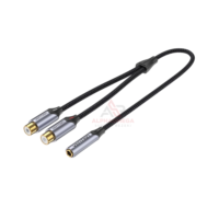 VENTION Kabel Audio Female AUX 3.5MM to 2 RCA Jack Female Stereo BCO Audio Converter Adapter
