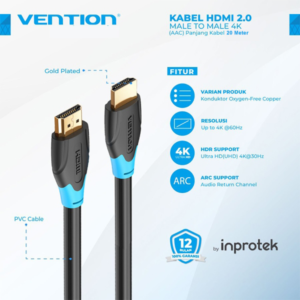 VENTION CABLE HDMI M-M 4K 3M AACBI HIGH SPEED QUALITY