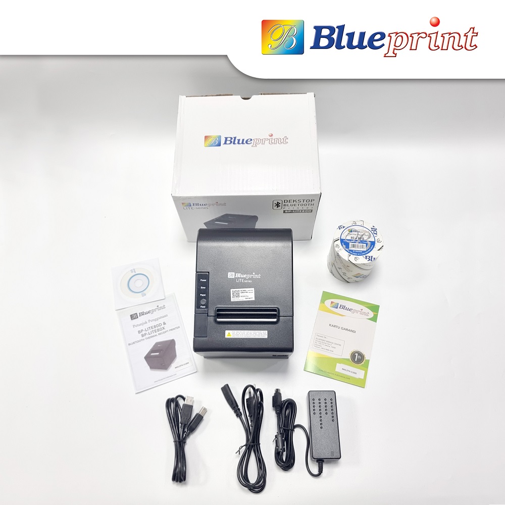 angle 6 (2) Blueprint LITE80D Printer Kasir Thermal | USB Bluetooth RJ11 - Image 7