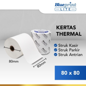 Blueprint Thermal Roll Paper Struk 80x80 (BP-TP80X80) | Kertas Thermal Kasir