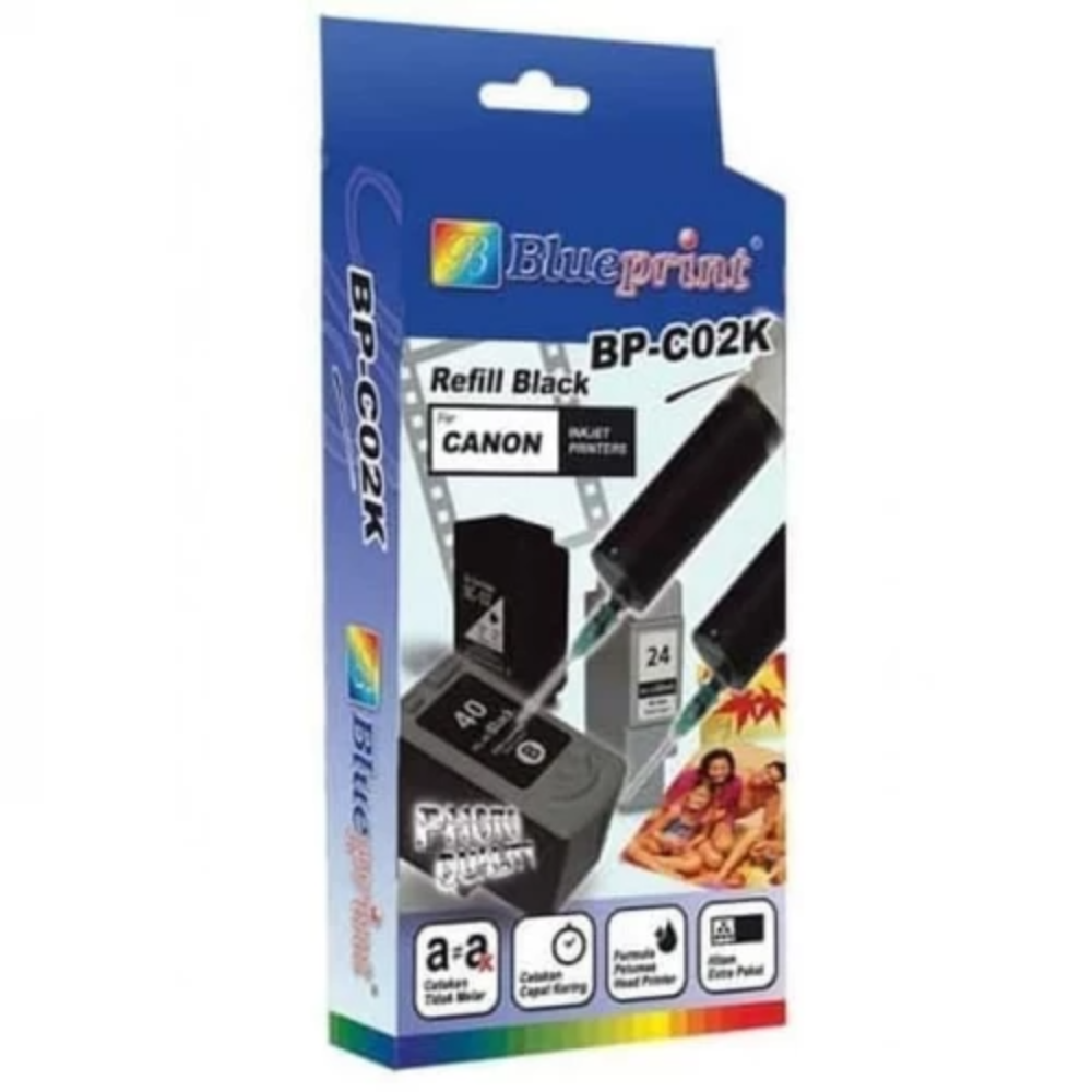 BLUEPRINT TINTA SUNTIK REFILL FOR CANON HITAM (BP-C02K)