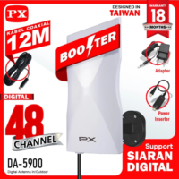 Antena TV Digital Analog Indoor / Outdoor + Kabel PX DA-5900 White