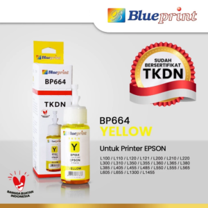 Tinta Epson 664 Blueprint Refill 70 ml Yellow | Tinta Printer Epson Blueprint