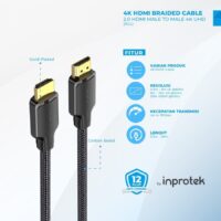 VENTION HDMI Cable 4K@60Hz Cotton Braided Cable - AAL
