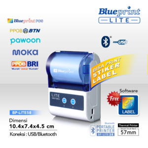 Printer Thermal Blueprint Portable Bluetooth Lite Series BP-LITE58 | Printer Kasir