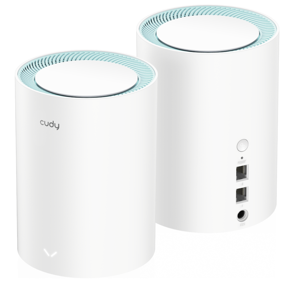 m1300-2pack-02 Cudy M1300 Mesh WiFi AC1200 Router Gigabit Port | 2Pack - Image 4