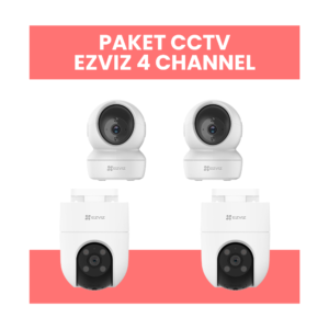 Paket Kamera CCTV EZVIZ Indoor & Outdoor Full HD + Memori 32GB | Free Pemasangan