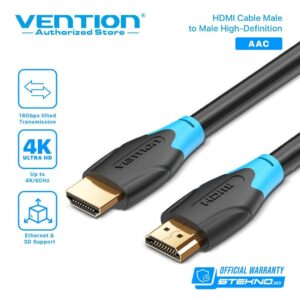 VENTION CABLE HDMI BLACK 15M AACBN UHD HIGH SPEED QUALITY