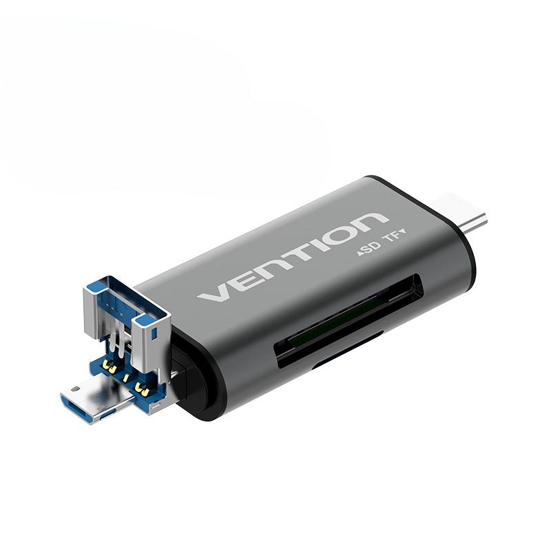 VENTION CCJ ALL IN 1 MICRO USB 2.0 TYPE C OTG CARD READER MICRO SD TF