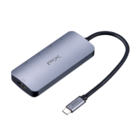 Converter PX Type-C to 5 in 1 PX UCH15 | USB-C Hub Multifungsi