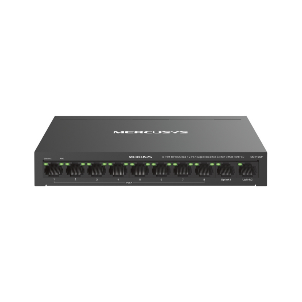 Mercusys MS110CP Switch 10 Port PoE+ CCTV 65W Switch PoE+ 10 Port CCTV 65W Extend 250m Gigabit