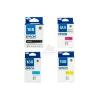 EPSON Tinta Printer 188 Original Black Cyan Magenta Yellow untuk WorkForce WF Series
