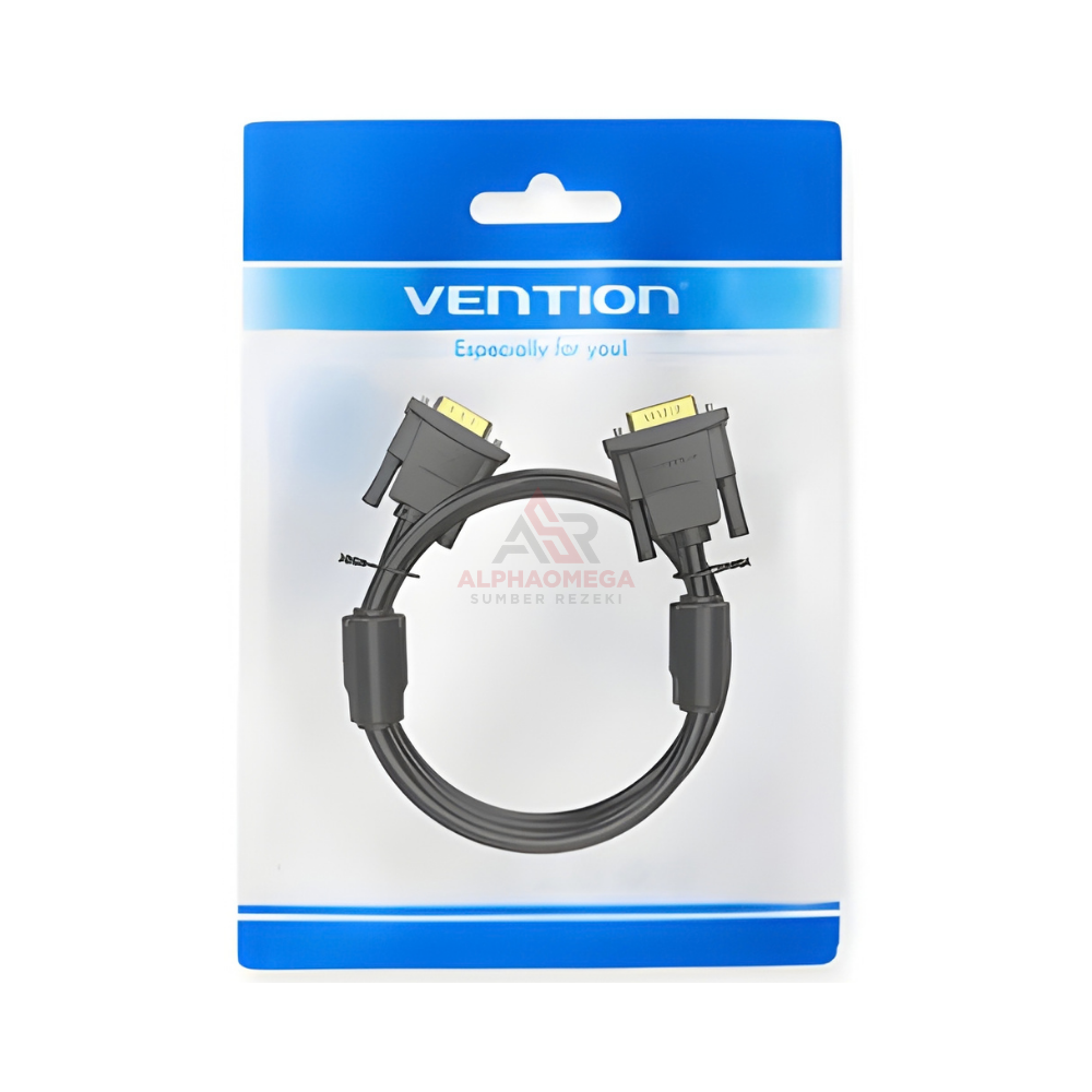 VENTION VGA Cable 2M DAE Male to Male Kabel VGA Monitor Projector Full HD Premium 2 Meter