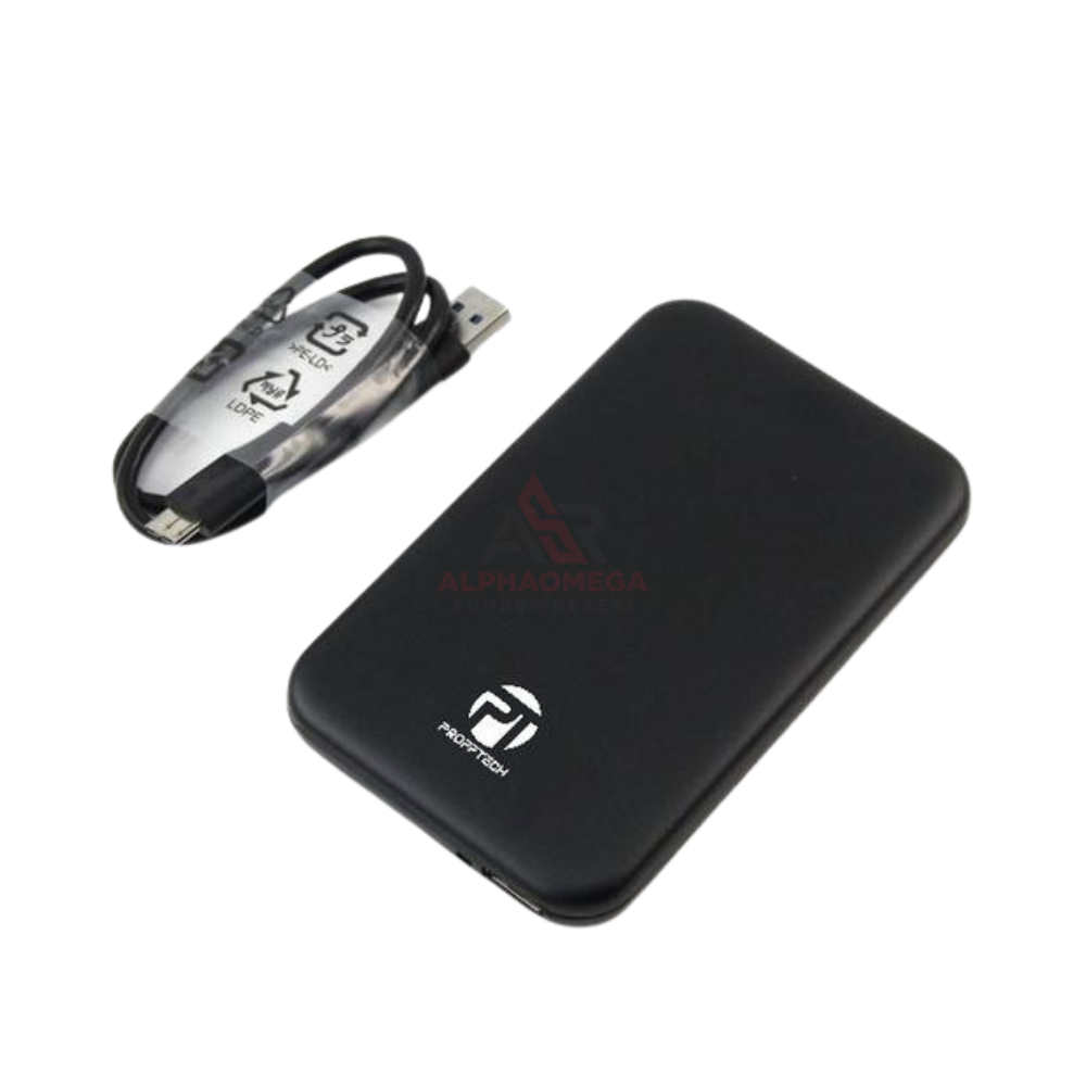 PROFFTECH CASING EXT. 2.5" SATA USB 3.0 HITAM – Enclosure Hardisk External High Speed, Casing HDD/SSD 2.5 Inch USB 3.0 Stabil & Plug and Play