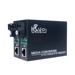 HSAIRPO FIBER ETHERNET MEDIA CONVERTER CM1000 Single Fiber Converter RJ45 to Fiber Optic