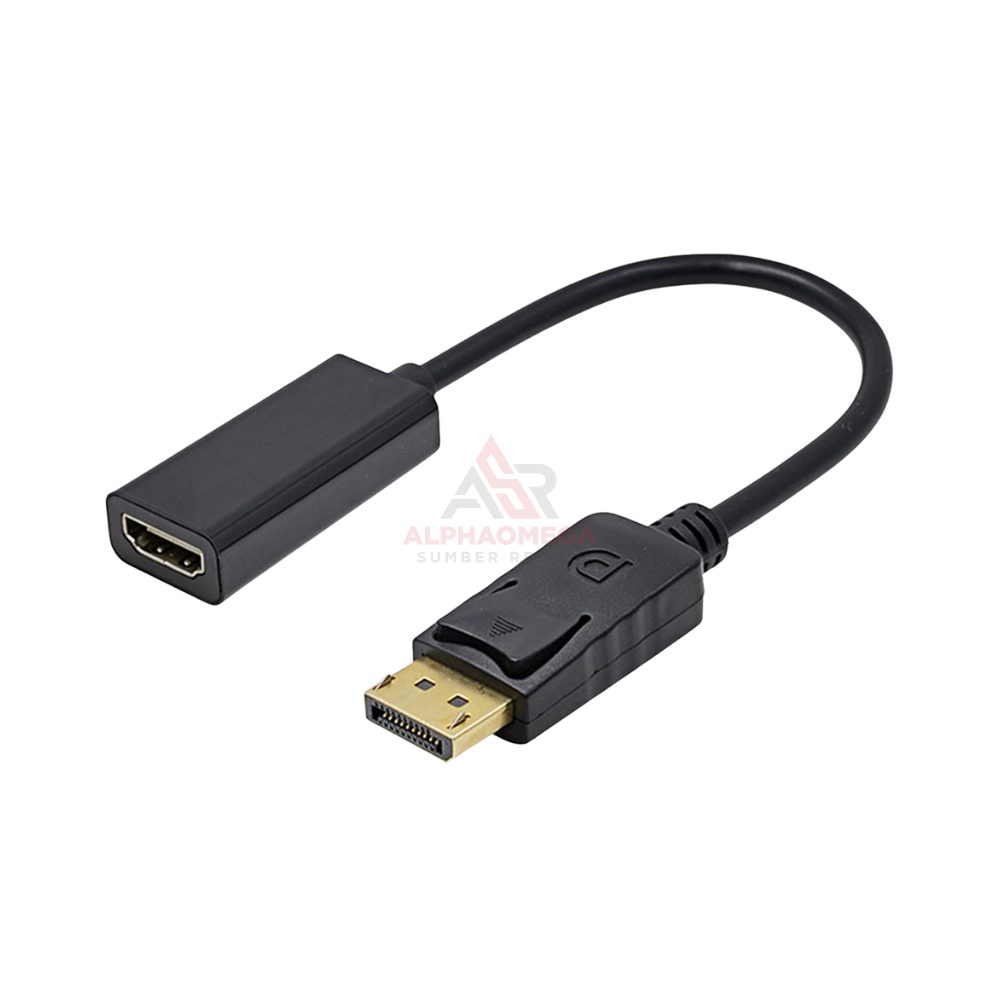 PROFFTECH CONVERTER CABLE DP TO HDMI – Kabel DisplayPort ke HDMI High Definition 4K, Adapter Video Stabil untuk PC, Laptop & Monitor
