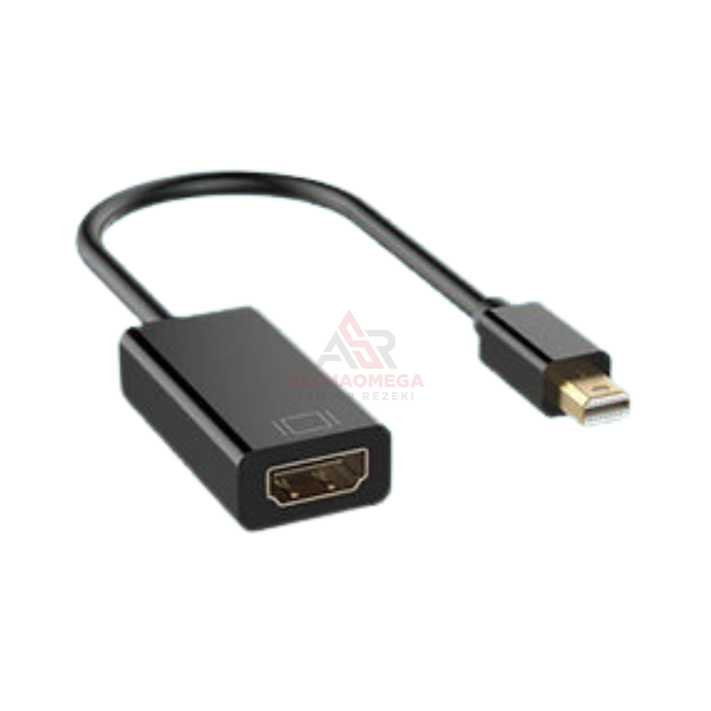 PROFFTECH CONVERTER CABLE MINI DP TO HDMI – Adapter Mini DisplayPort ke HDMI Full HD, Stabil untuk Monitor, TV & Proyektor