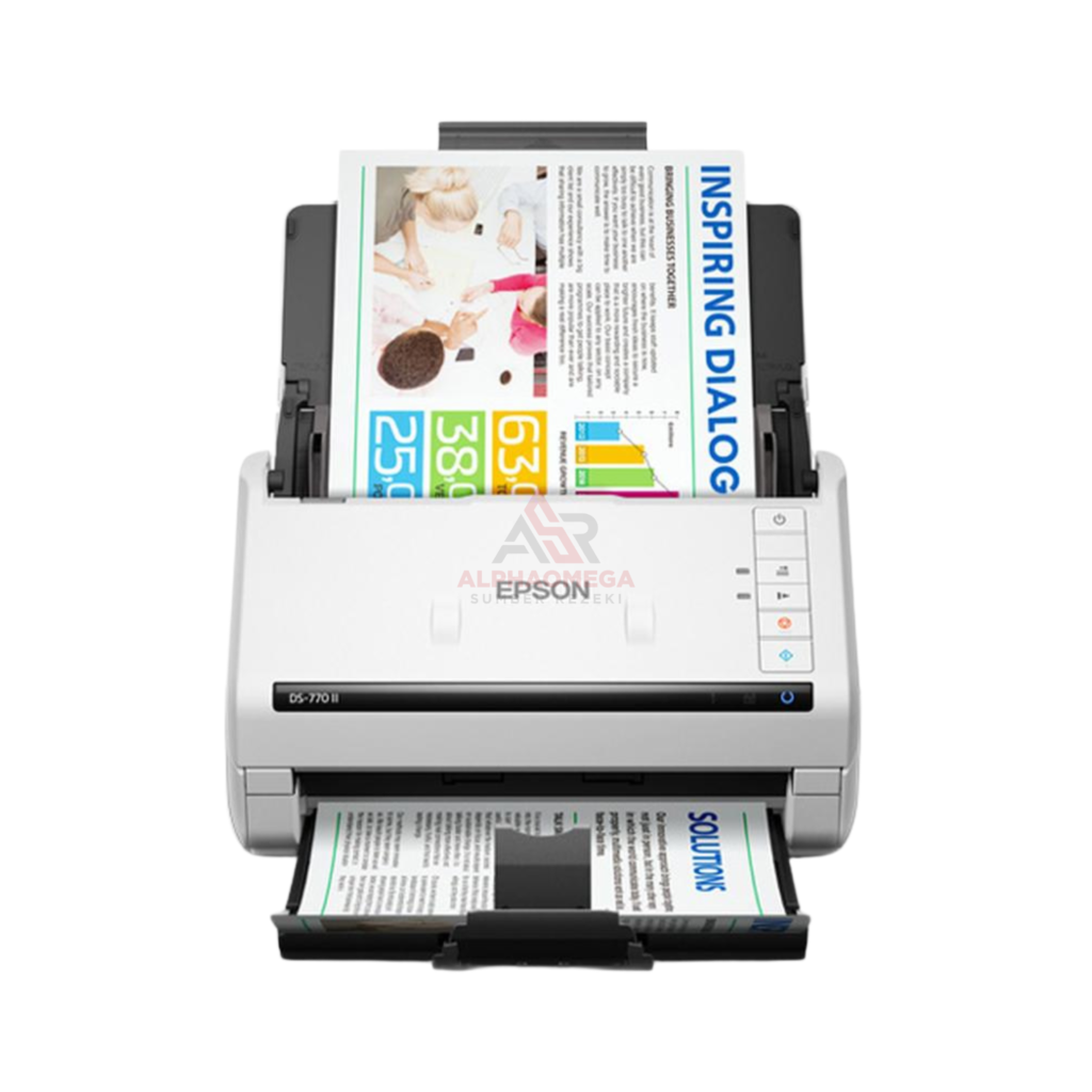 Epson WorkForce DS-770II A4 Sheet-fed Duplex Document Scanner 45ppm 90ipm TKDN